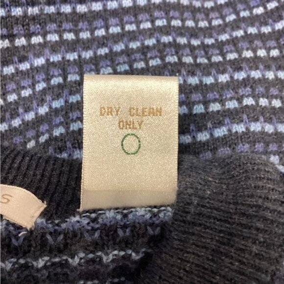 Perry Ellis Women’s V Neck Variegated Sweater Vest, Blue, size M - Picture 7 of 8